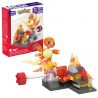 MEGA BLOKS HTH86 POKÉMON CHARMANDER BEYBLADE bộ đồ chơi xếp lắp ráp ghép mô hình Movie & Game POKÉMON CHARMANDER'S FIRE-TYPE SPIN Phim Và Trò Chơi 81 khối