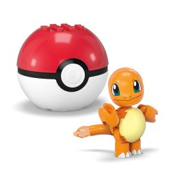 MEGA BLOKS HXP13 POKÉMON CHARMANDER VÀ PICHU bộ đồ chơi xếp lắp ráp ghép mô hình Movie & Game POKÉMON CHARMANDER & PICHU Phim Và Trò Chơi 40 khối