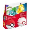 MEGA BLOKS HXP14 POKÉMON BULBASAUR VÀ VỊT CON bộ đồ chơi xếp lắp ráp ghép mô hình Movie & Game POKÉMON BULBASAUR & PSYDUCK Phim Và Trò Chơi 63 khối