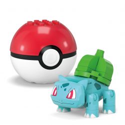 MEGA BLOKS HXP14 POKÉMON BULBASAUR VÀ VỊT CON bộ đồ chơi xếp lắp ráp ghép mô hình Movie & Game POKÉMON BULBASAUR & PSYDUCK Phim Và Trò Chơi 63 khối