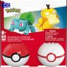 MEGA BLOKS HXP14 POKÉMON BULBASAUR VÀ VỊT CON bộ đồ chơi xếp lắp ráp ghép mô hình Movie & Game POKÉMON BULBASAUR & PSYDUCK Phim Và Trò Chơi 63 khối