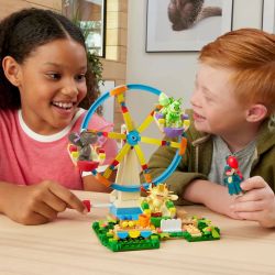 MEGA BLOKS HXF80 POKÉMON VÒNG ĐU QUAY bộ đồ chơi xếp lắp ráp ghép mô hình Movie & Game POKÉMON FERRIS WHEEL FUN Phim Và Trò Chơi 393 khối