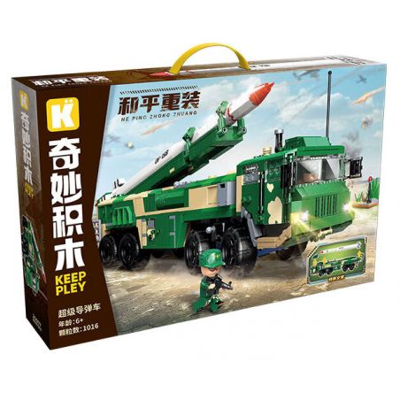 KEEPPLEY 25007 PEACE RELOADED SIÊU XE TÊN LỬA bộ đồ chơi xếp lắp ráp ghép mô hình Military Army Quân Sự Bộ Đội 1016 khối