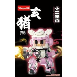 WANGAO 288065 CUNG HOÀNG ĐẠO LỢN bộ đồ chơi xếp lắp ráp ghép mô hình