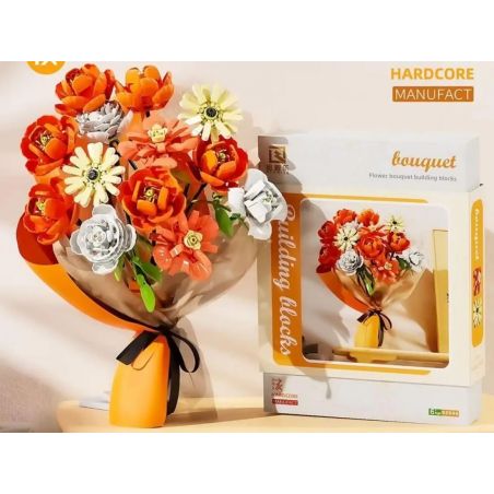ENLIGHTENMENT 92046 BÓ HOA bộ đồ chơi xếp lắp ráp ghép mô hình Creator FLOWERS BOUQUET Sáng Tạo