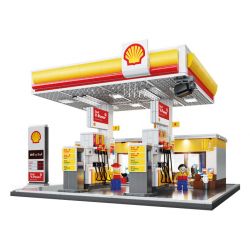 CADA DOUBLEE C66026 66026 TRẠM XĂNG VỎ bộ đồ chơi xếp lắp ráp ghép mô hình Creator Sáng Tạo 1327 khối