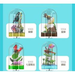 MouldKing 10106 Mould King 10106 THẾ GIỚI CÔN TRÙNG CHUỒN bộ đồ chơi xếp lắp ráp ghép mô hình INSECT WORLD 396 khối