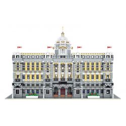 BAKA TECHNOLOGY 33205 TÒA NHÀ NGÂN HÀNG HSBC THƯỢNG HẢI bộ đồ chơi xếp lắp ráp ghép mô hình Creator SHANGHAI HSBC BANK Sáng Tạo 10423 khối