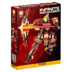 FORANGE FC1531 1531 MECHA TAM QUỐC FC1531 bộ đồ chơi xếp lắp ráp ghép mô hình 332 khối