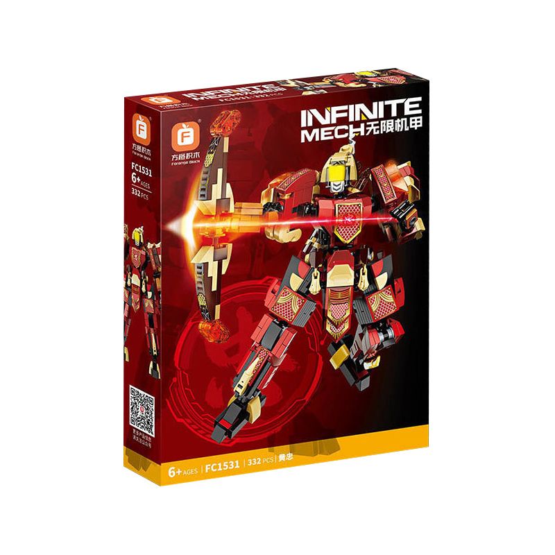 FORANGE FC1531 1531 MECHA TAM QUỐC FC1531 bộ đồ chơi xếp lắp ráp ghép mô hình 332 khối