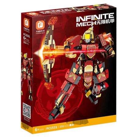 FORANGE FC1531 1531 MECHA TAM QUỐC FC1531 bộ đồ chơi xếp lắp ráp ghép mô hình 332 khối