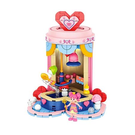 FORANGE FC2014 2014 CỐC TRÀ SỮA NHÀ TẮM bộ đồ chơi xếp lắp ráp ghép mô hình Girl Con Gái 327 khối