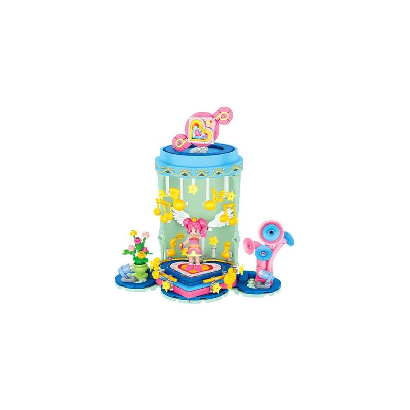 FORANGE FC2012 2012 CỐC TRÀ SỮA SÂN KHẤU bộ đồ chơi xếp lắp ráp ghép mô hình Girl Con Gái 269 khối