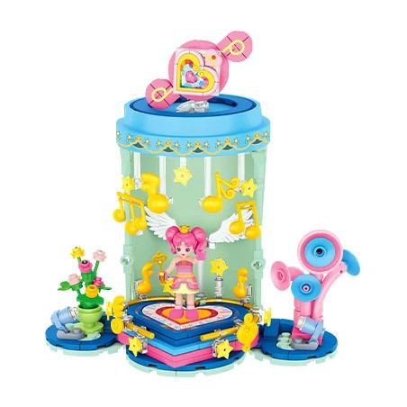 FORANGE FC2012 2012 CỐC TRÀ SỮA SÂN KHẤU bộ đồ chơi xếp lắp ráp ghép mô hình Girl Con Gái 269 khối