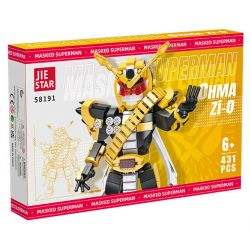 JIESTAR 58191 KAMEN RIDER ZI-O bộ đồ chơi xếp lắp ráp ghép mô hình Movie & Game MASKED SUPERMAN OHMA ZI-O Phim Và Trò Chơi 431 khối