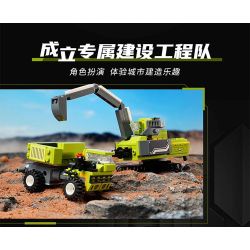 QMAN ENLIGHTEN KEEPPLEY 41110 THIẾT GIÁP KỸ THUẬT 6 TỔ HỢP XE TẢI CẨU RẢI ĐÁ MÁY XÚC KHAI THÁC MỎ BEN bộ đồ chơi xếp lắp ráp ghép mô hình 737 khối