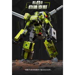 QMAN ENLIGHTEN KEEPPLEY 41110 THIẾT GIÁP KỸ THUẬT 6 TỔ HỢP XE TẢI CẨU RẢI ĐÁ MÁY XÚC KHAI THÁC MỎ BEN bộ đồ chơi xếp lắp ráp ghép mô hình 737 khối