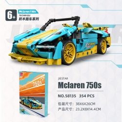 JIESTAR 58135 XE KÉO MCLAREN 750S bộ đồ chơi xếp lắp ráp ghép mô hình Technic Kỹ Thuật Công Nghệ Cao Mô Hình Phương Tiện 354 khối