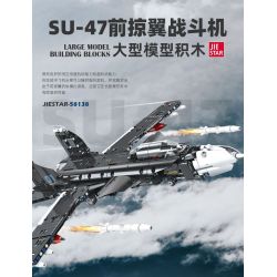JIESTAR 58138 TIÊM KÍCH SU-47 bộ đồ chơi xếp lắp ráp ghép mô hình Technic SU-47 FIGHTER AIRCRAFT Kỹ Thuật Công Nghệ Cao Mô Hình Phương Tiện 669 khối