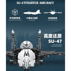JIESTAR 58138 TIÊM KÍCH SU-47 bộ đồ chơi xếp lắp ráp ghép mô hình Technic SU-47 FIGHTER AIRCRAFT Kỹ Thuật Công Nghệ Cao Mô Hình Phương Tiện 669 khối