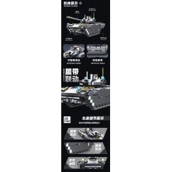 JIESTAR 58115 THIẾT GIÁP T-14 bộ đồ chơi xếp lắp ráp ghép mô hình Technic T-14 ARMATA Kỹ Thuật Công Nghệ Cao Mô Hình Phương Tiện 613 khối