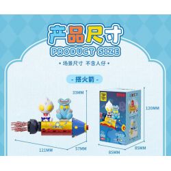 TOP TOY TC2212 2212 ULTRAMAN CẢNH CỰC KỲ HẠNH PHÚC CƯỠI TÊN LỬA bộ đồ chơi xếp lắp ráp ghép mô hình Movie & Game Phim Và Trò Chơi