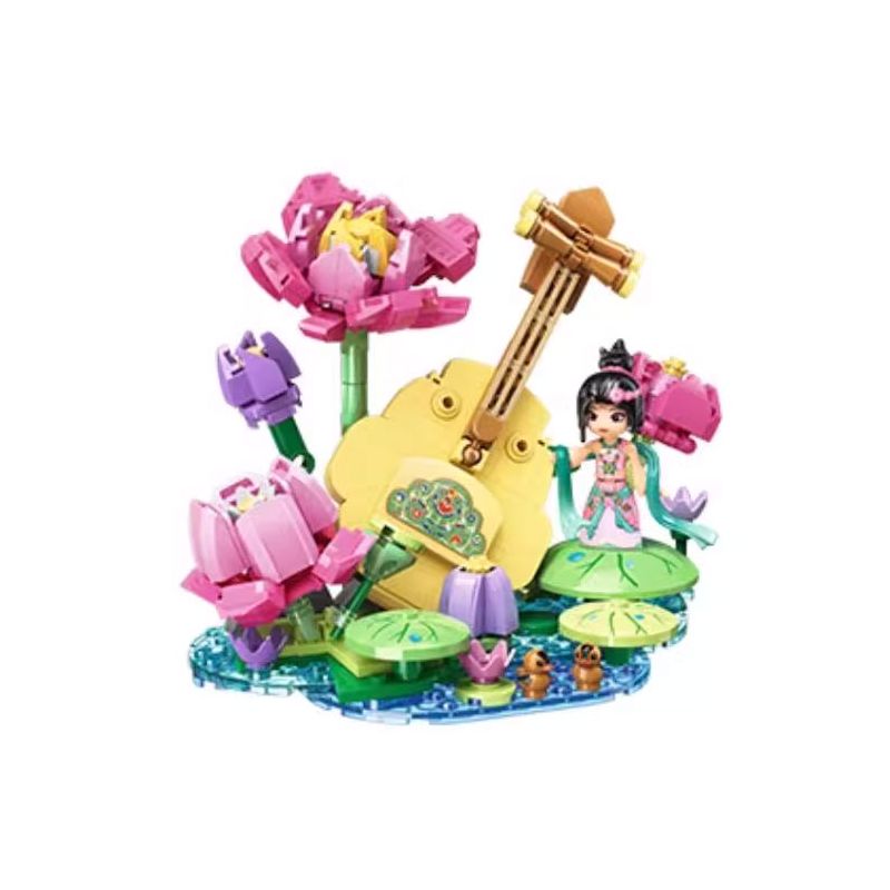 KEEPPLEY K21403 21403 NHẠC CỔ BẢO TÀNG ĐÔN HOÀNG NGUYỄN HIỂN SAY TRONG AO SEN bộ đồ chơi xếp lắp ráp ghép mô hình 310 khối