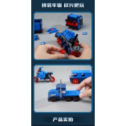 QMAN ENLIGHTEN KEEPPLEY 42206 PHẢN ỨNG KẾT HỢP TÀU HƠI NƯỚC RETRO 8 TỔ bộ đồ chơi xếp lắp ráp ghép mô hình City Thành Phố 517 khối