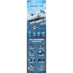 QMAN ENLIGHTEN KEEPPLEY 42205 PHẢN ỨNG KẾT HỢP TỔ 8 TÀU SÂN BAY CHẠY BẰNG NĂNG LƯỢNG HẠT NHÂN bộ đồ chơi xếp lắp ráp ghép mô hình Military Army Quân Sự Bộ Đội 572 khối