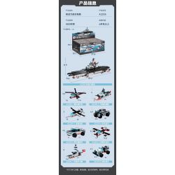 QMAN ENLIGHTEN KEEPPLEY 42205 PHẢN ỨNG KẾT HỢP TỔ 8 TÀU SÂN BAY CHẠY BẰNG NĂNG LƯỢNG HẠT NHÂN bộ đồ chơi xếp lắp ráp ghép mô hình Military Army Quân Sự Bộ Đội 572 khối