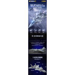 KEEPPLEY 22020 MÁY BAY CHIẾN ĐẤU PHIÊN BẢN NGỤY TRANG J-20 tỷ lệ 1:42 bộ đồ chơi xếp lắp ráp ghép mô hình Military Army Quân Sự Bộ Đội 1096 khối