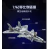 KEEPPLEY 22020 MÁY BAY CHIẾN ĐẤU PHIÊN BẢN NGỤY TRANG J-20 tỷ lệ 1:42 bộ đồ chơi xếp lắp ráp ghép mô hình Military Army Quân Sự Bộ Đội 1096 khối