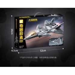 KEEPPLEY 22020 MÁY BAY CHIẾN ĐẤU PHIÊN BẢN NGỤY TRANG J-20 tỷ lệ 1:42 bộ đồ chơi xếp lắp ráp ghép mô hình Military Army Quân Sự Bộ Đội 1096 khối