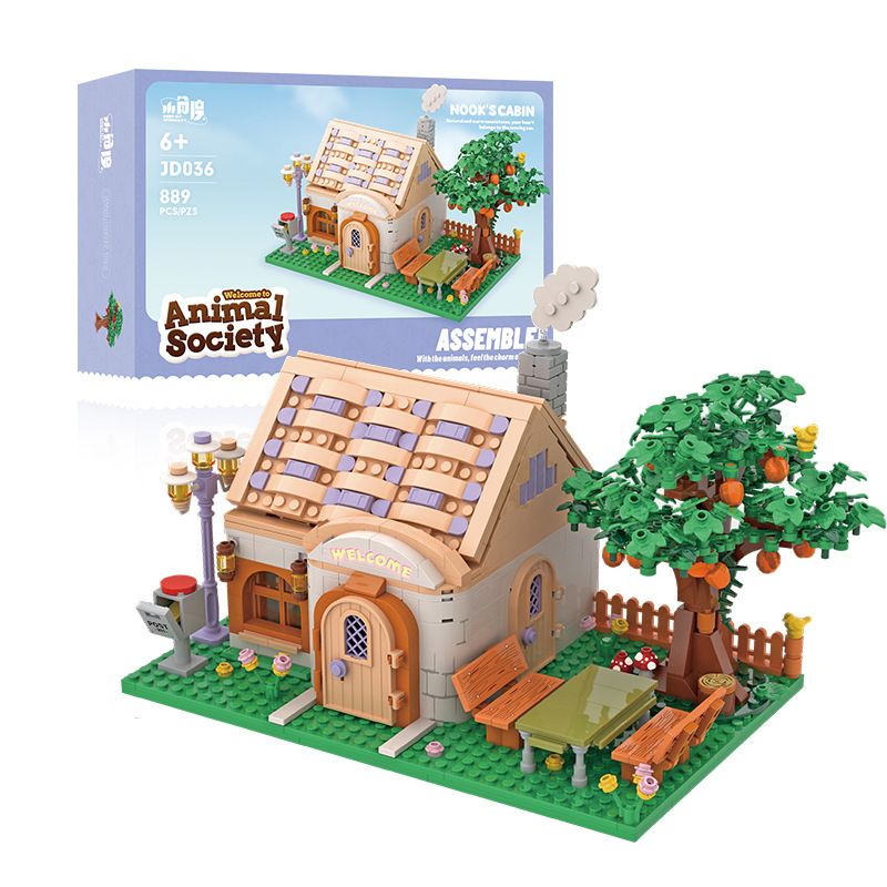 SMALL ANGLE JD036 HIỆP HỘI ĐỘNG VẬT bộ đồ chơi xếp lắp ráp ghép mô hình Movie & Game ANIMAL SOCIETY Phim Và Trò Chơi 889 khối