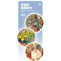 SMALL ANGLE JD034 HIỆP HỘI ĐỘNG VẬT bộ đồ chơi xếp lắp ráp ghép mô hình Movie & Game ANIMAL SOCIETY NOOK'S SHOP Phim Và Trò Chơi 840 khối