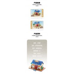 SMALL ANGLE JD034 HIỆP HỘI ĐỘNG VẬT bộ đồ chơi xếp lắp ráp ghép mô hình Movie & Game ANIMAL SOCIETY NOOK'S SHOP Phim Và Trò Chơi 840 khối