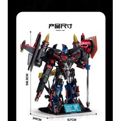 GULY 80503 SKYFIRE QINGTIAN MECHA bộ đồ chơi xếp lắp ráp ghép mô hình Technic TRANSFORMROBOT Kỹ Thuật Công Nghệ Cao Mô Hình Phương Tiện 4366 khối