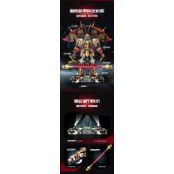 GULY 80502 MONKEY KING MECHA PHIÊN BẢN GIỚI HẠN bộ đồ chơi xếp lắp ráp ghép mô hình 3617 khối