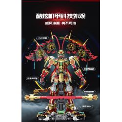 GULY 80502 MONKEY KING MECHA PHIÊN BẢN GIỚI HẠN bộ đồ chơi xếp lắp ráp ghép mô hình 3617 khối
