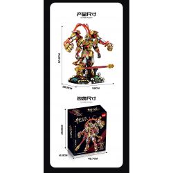 GULY 80502 MONKEY KING MECHA PHIÊN BẢN GIỚI HẠN bộ đồ chơi xếp lắp ráp ghép mô hình 3617 khối