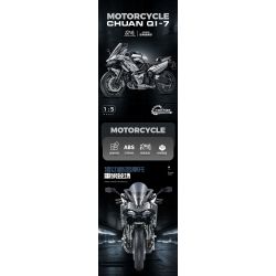 10753 GULY 60525 XE MÁY tỷ lệ 1:5 bộ đồ chơi xếp lắp ráp ghép mô hình Technic KAWASAKI Kỹ Thuật Công Nghệ Cao Mô Hình Phương Tiện 2156 khối