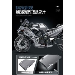 10753 GULY 60525 XE MÁY tỷ lệ 1:5 bộ đồ chơi xếp lắp ráp ghép mô hình Technic KAWASAKI Kỹ Thuật Công Nghệ Cao Mô Hình Phương Tiện 2156 khối