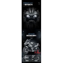 10753 GULY 60525 XE MÁY tỷ lệ 1:5 bộ đồ chơi xếp lắp ráp ghép mô hình Technic KAWASAKI Kỹ Thuật Công Nghệ Cao Mô Hình Phương Tiện 2156 khối