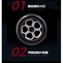 GULY 60521 XE MÁY ĐUÔI MỀM tỷ lệ 1:5 bộ đồ chơi xếp lắp ráp ghép mô hình Technic Kỹ Thuật Công Nghệ Cao Mô Hình Phương Tiện 2260 khối