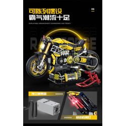 GULY 60519 XE MÁY CYBERPUNK tỷ lệ 1:5 bộ đồ chơi xếp lắp ráp ghép mô hình Technic Kỹ Thuật Công Nghệ Cao Mô Hình Phương Tiện 2752 khối