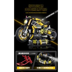 GULY 60519 XE MÁY CYBERPUNK tỷ lệ 1:5 bộ đồ chơi xếp lắp ráp ghép mô hình Technic Kỹ Thuật Công Nghệ Cao Mô Hình Phương Tiện 2752 khối