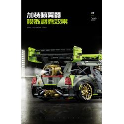 GULY 10632 XE ĐỘ MINI 1:10 tỷ lệ 1:10 bộ đồ chơi xếp lắp ráp ghép mô hình Technic Kỹ Thuật Công Nghệ Cao Mô Hình Phương Tiện 2550 khối