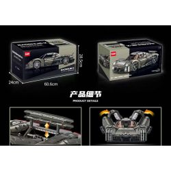 GULY 10626 XE THỂ THAO 1:8 tỷ lệ 1:8 bộ đồ chơi xếp lắp ráp ghép mô hình Technic PORSCHE MISSION X Kỹ Thuật Công Nghệ Cao Mô Hình Phương Tiện 4056 khối