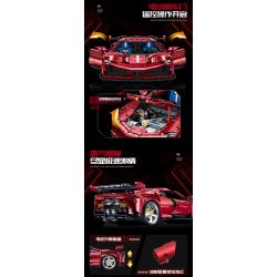 GULY 10623 XE THỂ THAO FERRARI 1:8 tỷ lệ 1:8 bộ đồ chơi xếp lắp ráp ghép mô hình Technic Kỹ Thuật Công Nghệ Cao Mô Hình Phương Tiện 3982 khối
