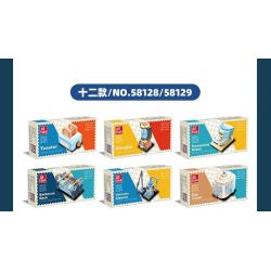 JIESTAR 58129 6 THIẾT BỊ GIA DỤNG NHỎ bộ đồ chơi xếp lắp ráp ghép mô hình Creator HOME APPLIANCES Sáng Tạo 366 khối